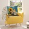 Spring Pillow Covers 18x18 Inch Orange Cat Sunflowers Throw Pillowcase Summer Home Sofa Bedroom Living Room Holiday Cushion Case Modern Decorations